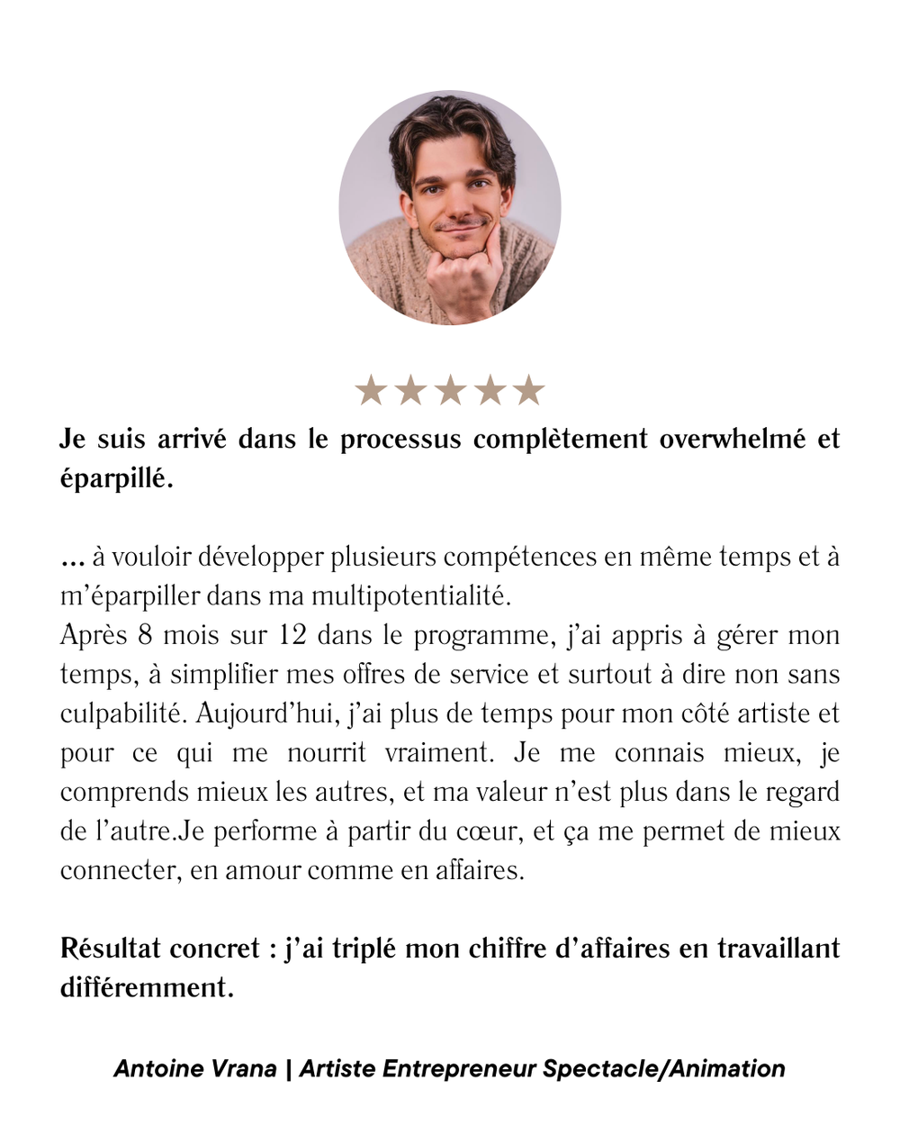 Témoignage client original 6, publié par Isa C.